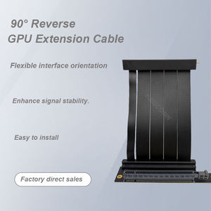 Câble élévateur PCIE 4.0 X16 <span class=keywords><strong>Carte</strong></span> d'extension 5-60m <span class=keywords><strong>pour</strong></span> cartes graphiques de bureau 32 GB/S Serveur de qualité industrielle Stock - Product Image 3