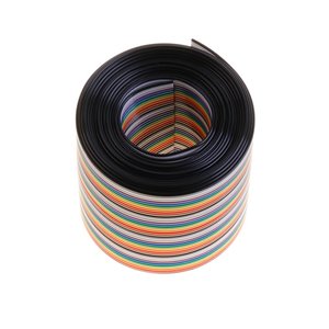 Cable Plano Tipo Arcoíris Eowpower de 40 Pines, 2 Metros, Conector IDC, Cable de Cobre con Aislamiento de PVC - Product Image 1