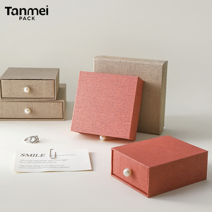 Recyclable Square Paper Jewelry Box for Necklaces and <b>Earrings</b> Luxury Display and <b>Gift</b> Packaging <b>Boxes</b> - Product Image 5