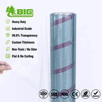 Feuille de PVC super transparente Boligao, film plastique flexible imperméable, protection pour meubles, qualité supérieure, fourni en rouleau par l'usine