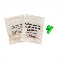 Lot de 2 Chewies orthodontiques en silicone souple pour aligneurs Invisalign – Soin des appareils dentaires