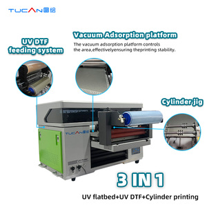 Nuova Stampante UV a Letto Piano TUCAN 4060 con 2 Testine di Stampa <span class=keywords><strong>Epson</strong></span> e Funzione 3-in-1 per Stampa su Metallo e Legno - Product Image 1