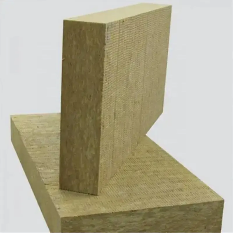 Placa de isolamento térmico de lã de rocha mineral, laje hidropônica de painel de lã de rocha 100kg/m3 50mm para isolamento de paredes