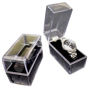Caja de Reloj de Acrílico Transparente, Nuevo Diseño, Venta Directa del Fabricante, Caja de Reloj con Soporte para Logotipo - Product Image 1