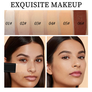 Pinceau applicateur 2-en-1 pour fond de teint et correcteur avec poudre, résistant à l'eau, pour le soin des pores, outil cosmétique pour le maquillage du visage - Product Image 3