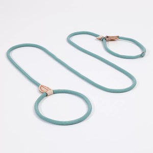 Vente en gros anti-casse PU chien laisse et collier ensemble solide motif poinçon intégré anti-déflagrant Traction mignon plume - Product Image 3