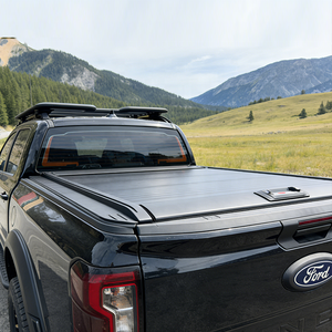 Couvre-benne arrière automatique à rouleaux pour Dodge Ram Rebel 1500 2500 Trx 6'4 8ft 2017 2022 2025 avec boîte Ram - Product Image 1