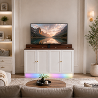 Lève-téléviseur électrique dissimulé motorisé pour support TV caché, télécommande RF sans fil, acier SPCC, capacité de charge 60 kg, VESA 200-600 mm