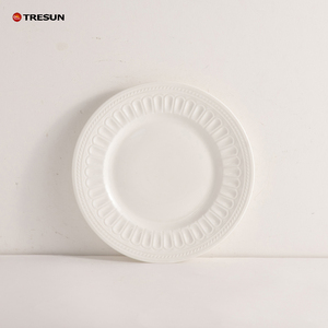 Chinaware nhà máy giá rẻ tùy chỉnh OEM 18 24 32 cái Bộ đồ ăn trắng nổi sứ đặt bữa ăn tối cho - Product Image 6