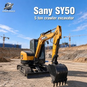 รถขุด SANY SY50U สภาพใหม่ 95% พร้อมเครื่องยนต์ Isuzu จากญี่ปุ่น ราคาโรงงาน รถขุดขนาดเล็ก SANY รุ่น SY75C SY60 SY50U - Product Image 1