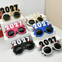 Direkt vom Hersteller: I Love 2027 Neujahrsparty-Brillen, Lustige Zahlen-Sonnenbrillen, Silvester Foto-Requisiten, Dekorative Brillen