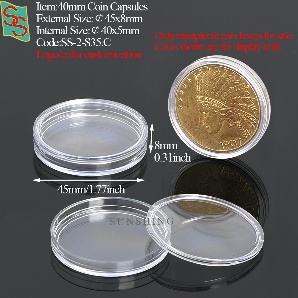S35 40mm Coin Capsules