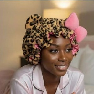<span class=keywords><strong>Bonnet</strong></span> en <span class=keywords><strong>satin</strong></span> de soie personnalisé en gros pour femmes, bandeau réglable large et doux pour cheveux bouclés, idéal pour la plage, le sport et les voyages - Product Image 6