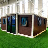 Conteneur d'habitation modulaire préfabriqué en acier, pliable et extensible, de 20 pieds, de luxe moderne, en kit, vente en gros de Chine