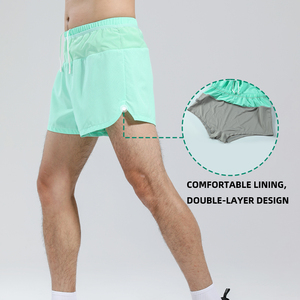 Pantalones cortos deportivos OME con logo personalizado para hombre, ligeros, transpirables, para correr, maratón y entrenamiento. - Product Image 4