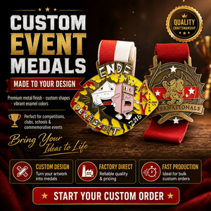 Medalla Deportiva Personalizada de Aleación de Cobre, Zinc y Oro y Plata en 3D para Fútbol, Baloncesto, Maratón y Carreras - Product Image 4