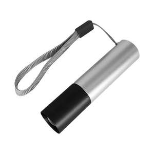 Mini lampe torche haute puissance à LED, batterie rechargeable 1200 mAh, en alliage d'aluminium, portable pour situations d'urgence en extérieur, avec cordon - Product Image 1