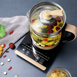 Soar Glass Tea Maker 1.5-2L Automatic Decoction Pot With Lid Heat Resistant For Flower Tea - Product Image 4