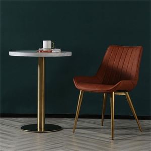 Silla de Comedor Nórdica Negra de Estilo <span class=keywords><strong>Italiano</strong></span> Moderno y Lujoso para Restaurante, Cocina, Comedor, Muebles para el Hogar, Sillas de Comedor de Cuero con Patas de Metal - Product Image 5