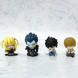 Figuras de Anime de Death Note, 4CM, 4 Piezas/<span class=keywords><strong>Juego</strong></span>, Mini Figuras de Ryuk y Light Yagami en PVC, Juguetes Sorpresa en Caja - Product Image 6