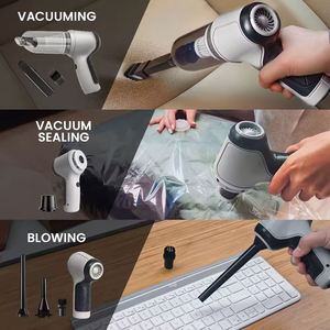 Aspiradora Inalámbrica para el Hogar y el Automóvil, 5000 Pa, 120 W, 2 en 1, con Cable, Soplador y Aspiradora de Mano - Product Image 3