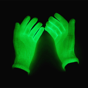 NUEVOS guantes cálidos y suaves que brillan intensamente Decoración Accesorios de mano Necesita UV en la oscuridad Guantes de luz negra Guante de punto elástico - Product Image 1