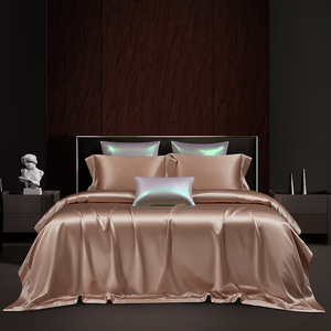Mûrier royal italien 100% mûrier 19MM soie teint en fil Satin <span class=keywords><strong>Grand</strong></span> Jacquard soie ensemble de literie ensemble de housse de couette - Product Image 6