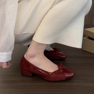 Chaussures plates élégantes pour femmes, style Mary Jane, à nœud, semelle souple, confortables, décontractées, pour le bureau et la marche - Product Image 3