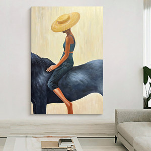Arte Murale Astratta Retrò Minimalista Moderna Wabi Sabi, Dipinto a <span class=keywords><strong>Olio</strong></span> su Tela di Lusso Fatto a Mano su Misura per Decorazione Murale - Product Image 1
