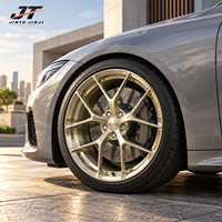 Jantes forgées à rayons fendus concaves polies or 18-22 pouces 5x112 5x114.3 5x120 en alliage 6061-T6 pour BMW Audi Mercedes-Benz