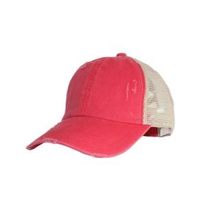 Gorra de béisbol personalizada con cola de caballo al por mayor, gorras de Pony de camionero desordenadas, gorras de béisbol ajustables lisas, gorras de bola - Product Image 3