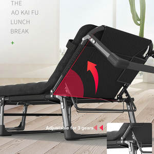 <span class=keywords><strong>Lit</strong></span> pliant de camping en acier de luxe à double usage réglable à <span class=keywords><strong>3</strong></span> vitesses portable à vendre - Product Image 4