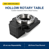 Table rotative creuse de haute précision, robuste, avec moteur servo et boîte de vitesses planétaire 200 mm pour équipement d'automatisation CNC
