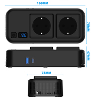 Onduleur de voiture 200W USB-A et ports de charge USB-C Chargez votre ordinateur portable IPad, les consoles de tablettes iPhone plus durables