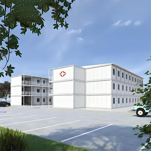 Edificios de hospitales modulares prefabricados de hospitales y clínicas móviles Oficina Paquete plano Centro comercial Contenedor Casa pequeña moderna Xindian - Product Image 1