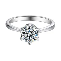 Bague en argent sterling 925 MuShan Jewelry avec moissanite couleur D VVS1, design classique et audacieux, accessoires diamantés