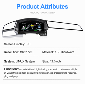 Navihua - Nuevo Panel de Instrumentos LCD Actualizado con Sistema Linux y Carplay, Velocímetro Digital para VW Volkswagen Touran L 2016-2022 - Product Image 6