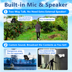 Cámara de vídeo y audio de 5MP, tarjeta SD de 512GB, compatible con ONVIF para monitoreo remoto, cámara CCTV, seguridad para el hogar - Product Image 3