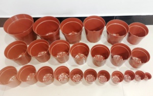 Pots ronds en plastique pour plantes, boutures de semis, démarrage de la jardinière, Pots en plastique pour pépinière, Pot de fleurs adapté au jardin, à la cour et au parc - Product Image 6