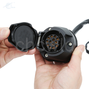 Personalizado 13 pinos impermeável conector 12V 40A heavy duty soquete RV reboque fiação - Product Image 1