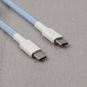 Nhà máy trực tiếp tùy chỉnh USB C để USB C cuộn cáp cho chơi game Bàn Phím Cơ khí Nylon bện cáp chơi game - Product Image 4