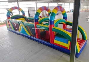 Juego al aire libre de alta calidad trampolín inflable jungla carrera de obstáculos inflable hinchable para la venta - Product Image 4