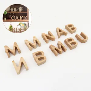 Wooden Blocks Alphabet For Home Decoration Wooden Alphabet Letters For DIY Crafts 3D Letters For Home Wall Decor