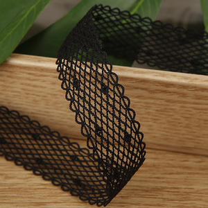 19mm 200yards Mesh Hollow Lace Ribbon with Scalloped Edge Breathable Openwork Woven Trim Gift Wrapping DIY Hair <strong>Bow</strong> - Product Image 3