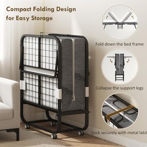 Multifunctional foldable <b>bed</b>, home single leisure <b>bed</b>, office simple nap <b>bed</b>, portable folding <b>sofa</b> chair - Product Image 1