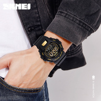 Montres SKMEI 1775 pour femmes et hommes, montre-bracelet numérique tendance, affichage lumineux, chronographe, horloge étanche, montre de sport pour cadeau