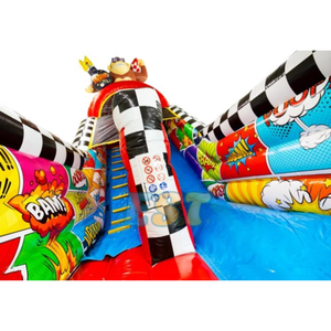 Hot bán khỉ trượt <span class=keywords><strong>Inflatable</strong></span> Trampoline lễ hội trượt nảy lâu đài thương mại lớn trượt để bán - Product Image 4