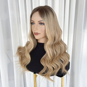 วิกผมหน้าผากลูกไม้แบบยุโรป ไฮไลท์สีออมเบร ผมแท้บริสุทธิ์  พร้อมปมเล็กๆ สำหรับผู้หญิงที่มีปัญหาผมร่วง # B3-9-23 - Product Image 5