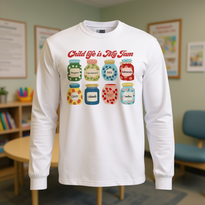 T-shirt à manches longues pour stagiaire spécialisé en protection de l'enfance, destiné aux futurs diplômés de CLS, pour usage promotionnel - Product Image 3