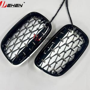 Pour BMW <span class=keywords><strong>X5</strong></span> X6 Série <span class=keywords><strong>E70</strong></span> E71 E72 LED Noir Brillant Grille Modification Double Ligne Grille Double Barre Grille 2007-2014 - Product Image 6